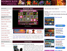 Tablet Screenshot of novomaticslots.org